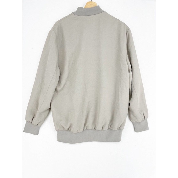 Aritzia Wilfred Womens POUSSIN BOMBER Jacket Concrete Beige Casual Lightweight - Picture 9 of 12